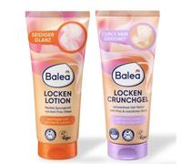 Balea Juego de 2 loción para rizos y rizos para cabello rizado, efecto antiencrespamiento, rizos definidos, rebote flexible y brillo natural, método de peinado Duo