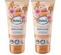 Balea Loción corporal, aceite de almendras y aroma a nuez de marulano, 2 x 200 ml