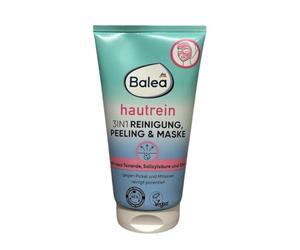 Balea Mascarilla exfoliante de limpieza 3 en 1 para la piel, antiespinillas y puntos negros, con ácido salicílico, arcilla rosa y zinc, limpieza profunda de poros contra impurezas de la piel, vegana