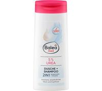 Balea med 2 en 1 ducha y champú, 5% urea, con alantoína y provitamina B5, sin jabón, vegano, 300 ml
