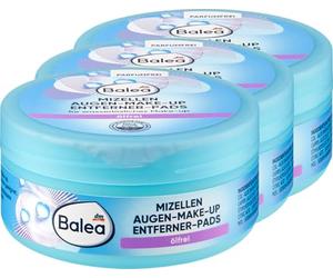 Balea Miceles - Almohadillas para eliminar el maquillaje de ojos, sin aceite, 150 unidades (3 unidades)