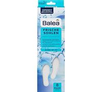 Balea Plantillas frescas, color blanco, talla: 42-44, 8 pares, 1 x 16 unidades