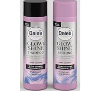 Balea Professional - Champú Glow & Shine (250 ml) + Acondicionador Glow & Shine (200 ml) + Adhesivo PurLife