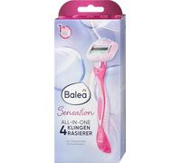 Balea Sensation, afeitadora todo en uno de 4 cuchillas, para un afeitado óptimo sin gel de afeitar adicional