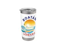 Baleada Honduran Souvenir Honduras Indio Lempira Catracho Vaso térmico de acero inoxidable de doble pared
