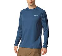 baleaf Camiseta de Manga Larga para Hombre, protección UV, protección Solar UPF 50+ A-Lila 3XL