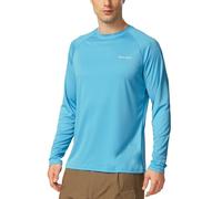 baleaf Camiseta de Manga Larga para Hombre, protección UV, protección Solar UPF 50+ Azul XXL