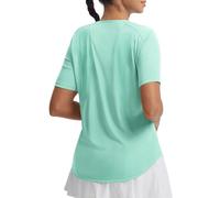 baleaf Camisetas de gimnasio para mujer, de manga corta, transpirables, de secado rápido, con protección UV, para senderismo, deportes, correr, entrenamiento, verde claro, XL