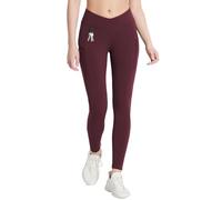 BALEAF Mujer Leggings térmicos con Bolsillos Jeggings Pantalones de Senderismo Pantalones térmicos Invierno Senderismo Leggings Cintura Alta Repelente al Agua Leggings Borgoña M