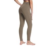 BALEAF Pantalones de equitación de invierno para mujer, con forro polar, con bolsillos con cremallera, marrón, S