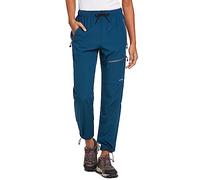 baleaf Pantalones Senderismo Mujer Ligero Pantalones Trekking Secado Rápido Montaña Pantalon Cargo Deportivos con Bolsillos Cremallera UPF50+ Transpirables al Aire Libre Azul Bruma XS