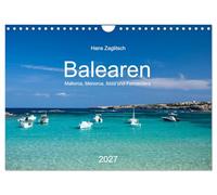 Balearen - Mallorca, Menorca, Ibiza und Formentera (Wandkalender 2027 DIN A4 quer), CALVENDO Monatskalender: Bezaubernder Archipel im Mittelmeer