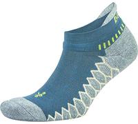 Balega Calcetines unisex Silver No Show para correr - Azul/Gris - XL