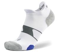 Balega Ultraglide No Show Calcetines para Correr para Hombres y Mujeres (1 Par) - Ajuste Ergonómico, Absorbente de Humedad, Transpirable, Punta Sin Costuras, Blanco/Gris, Talla L (EU 43-45.5)