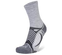 Balega Unisex Ultralight Crew Calcetines Para Correr, Gris/Blanco, Large,EU Talla 43-45.5