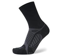 Balega Ultralight Crew Calcetines para Correr para Hombres y Mujeres (1 Par) - Ajuste Ergonómico, Absorbente de Humedad, Transpirable, Punta Sin Costuras, Negro, Talla XL (EU 46-48.5)