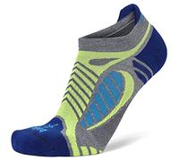 Balega Ultraligero Que no se Muestra Calcetines, Gris Jaspeado/Royal, XL para Mujer