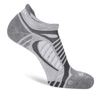 Balega Ultralight Calcetines para Correr, Gris/Blanco, Large Unisex Adulto