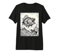 Baleine Clash en el Mar Negro Camiseta Premium