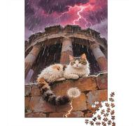 Balena Blanca Rompecabezas Imposible,desafío for Adults Storm Lightning Juego Educativo 1000 Piezas Obra De Arte De Juego De para Adultos, Regalos A Partir De 14 Años 1000pcs (75x50cm)