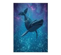 Balena Derecha Puzzles 300 Piezas Moderno Decorativo Minimalista Paisaje Edificio Rompecabezas Familiar para Hombres Y Mujeres Aliviar Estrés Maquetas Construir 300 PCS