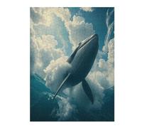 Balena Derecha Puzzles 500 Piezas Juguete Educativo 3D Interactivo Paisaje Edificio Rompecabezas Familiar para Toda La Familia Entretenimiento Creativo Decorativo 500 PCS