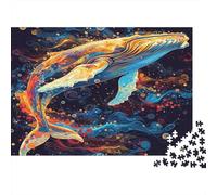 Balena Puzzle 1000 Piezas De Cartón Grueso Conjunto De Rompecabezas Anti Estrés Adultos para Día De Lluvia con Niños como Regalo Original 52x38cm/1000pcs