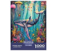 Balena Puzzle 1000 Piezas Desafíos Difíciles Juguetes Resistentes A La Presión Familiar Regalos para Mujeresregalos para Hombres para Adultos Y Niños 38x26cm/1000pcs