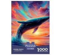 Balena Puzzle 1000 Piezas para Entretenimiento Creativo Regalo Diversión Decoración del Rompecabezas Desafiante Noches De Juegos Adultos Y Niños A Partir De 12 Años 38x26cm/1000pcs