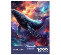 Balena Puzzle 1000 Piezas para Entretenimiento Creativo Regalo Diversión Obra De Arte Rompecabezas Juguetes Desafiantes Adultos Y Niños A Partir De 12 Años 52x38cm/1000pcs