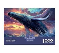 Balena Puzzle 1000 Piezas Pasatiempo Creativo Regalo Diversión Decoración del Rompecabezas Desafiante Noches De Juegos Adultos Y Niños A Partir De 12 Años 70x50cm/1000pcs