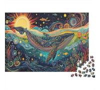 Balena Rompecabezas 1000 Piezas Adultos Niños +14 Años Estilo soñador Regalo Hombre Mujer Navidad Decoración Familiar Acertijos 70x50cm/1000pcs