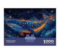 Balena Rompecabezas 1000 Piezas para Adultos, 1000 Piezas Espacio Exterior Estrellado Rompecabezas para Adultos Juegos De Rompecabezas Desafiantes 38x26cm/1000pcs