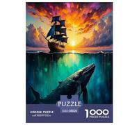 Balena1000 Piezas Puzzles para Adultos Juegos Educativos veleroDesafiante para Decoración Hogar Gran Idea De Regalo38x26cm/1000pcs