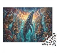 BalenaRompecabezas Premium De 1000 Piezas Cartón Antigua Aldea submarina Antistrés Entretenimiento Familiar, Regalo Ideal para Tiempo Libre Y Hobby 38x26cm/1000pcs