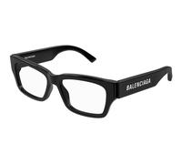 Balenciaga Hombre Balenciaga BB0376O 001 Monturas ópticas Acetato Negro Transparente Cuadrada