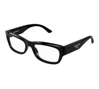 Balenciaga Hombre Balenciaga BB0392O 001 Monturas ópticas Acetato Negro Transparente Cuadrada