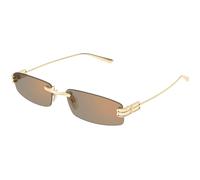 Balenciaga Hombre Balenciaga BB0488S 003 Gafas de sol Metal Oro Rosa Cuadrada
