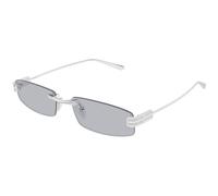 Balenciaga Hombre Balenciaga BB0488S 011 Gafas de sol Metal Plata Gris Cuadrada