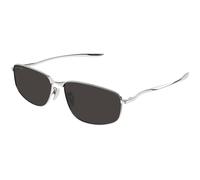 Balenciaga Hombre Balenciaga BB0494SA 001 Gafas de sol Metal Plata Gris Cuadrada