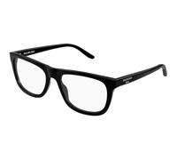 Balenciaga Hombre Balenciaga BB0498O 001 Monturas ópticas Acetato Negro Transparente Cuadrada