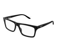 Balenciaga Hombre Balenciaga BB0499O 001 Monturas ópticas Acetato Negro Transparente Cuadrada