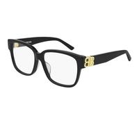Balenciaga Mujer Balenciaga BB0104O 001 Monturas ópticas Acetato Negro Transparente Cuadrada