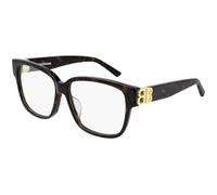 Balenciaga Mujer Balenciaga BB0104O 002 Monturas ópticas Acetato la Habana Transparente Cuadrada