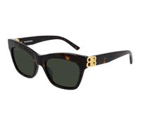 Balenciaga Mujer Balenciaga BB0132S 002 Gafas de sol Acetato la Habana Verde Cat Eye Normal