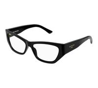 Balenciaga Mujer Balenciaga BB0372O 001 Monturas ópticas Acetato Negro Transparente Cat Eye
