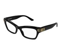 Balenciaga Mujer Balenciaga BB0435O 001 Monturas ópticas Acetato Negro Transparente Cat Eye