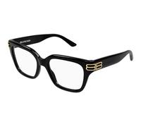 Balenciaga Mujer Balenciaga BB0437O 006 Monturas ópticas Acetato Negro Transparente Cuadrada