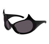 Balenciaga Mujer BB0284S 001 Gafas de sol Bio-inyección Negro Gris Máscara