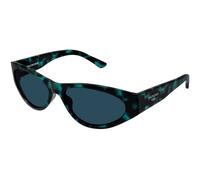 Balenciaga Mujer BB0367S 003 Gafas de sol Acetato la Habana Azul Redonda